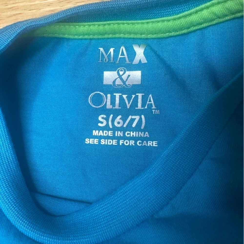 Max & Olivia Kids Boy's Whatever Blue Tank & Short Set Sleepwear Size S Small
